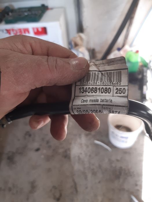 Kabel  masowy z klema fiata ducato Jumper boxer 2008r