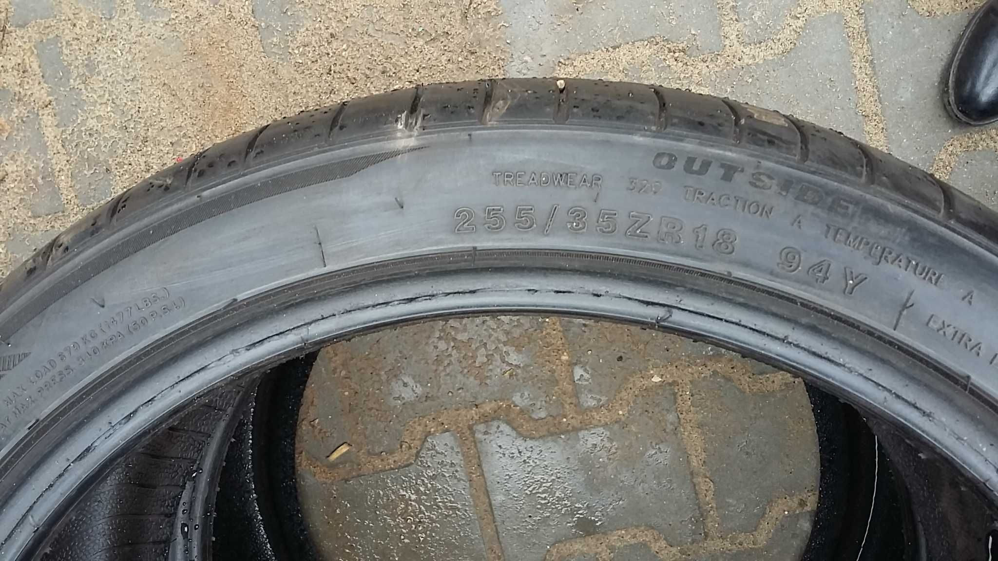 opony używane 255/35R18 stan bdb Tristar 2019r