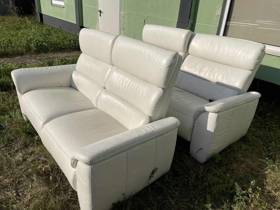 Шкіряні дивани набір реклайнер з Європи