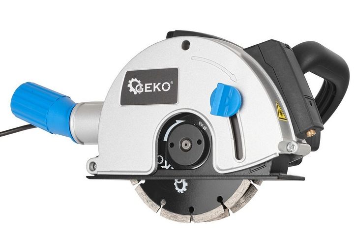 Elektryczna Bruzdownica Do Betonu Ze Wskaźnikiem Laserem 2 Tarcze 1700