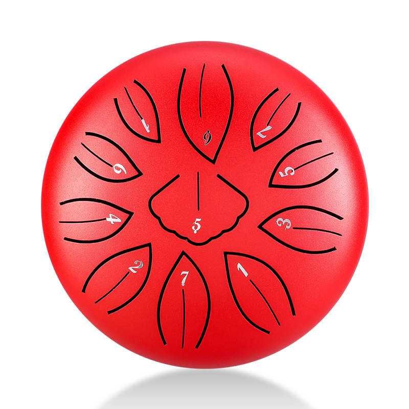 Tongue drum Hluru TWG11-6-Red 6" 11 tonów Tank drum steeldrum