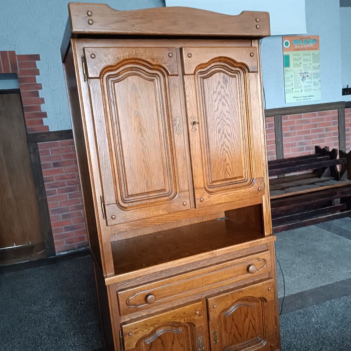 Dębowa szaszafa z litego dębu (front) stan- bardzo dobry