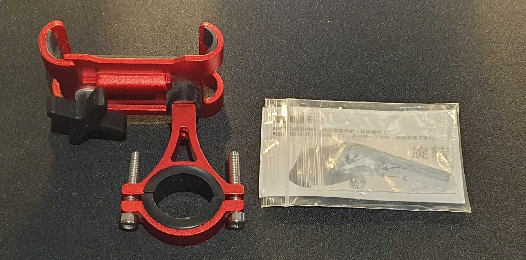 Suporte em alumínio para moto, bicicleta vermelho