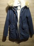 Damska Parka 2w1 Jagoda Ciemno Granatowa
