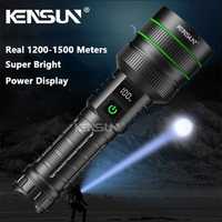 Latarka LED KENSUN bardzo mocna - regulowany zoom. Super Bright 26650