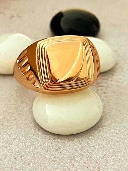 Позолочена Чоловіча Печатка "Орнамент" (Різні Моделі). Позолота