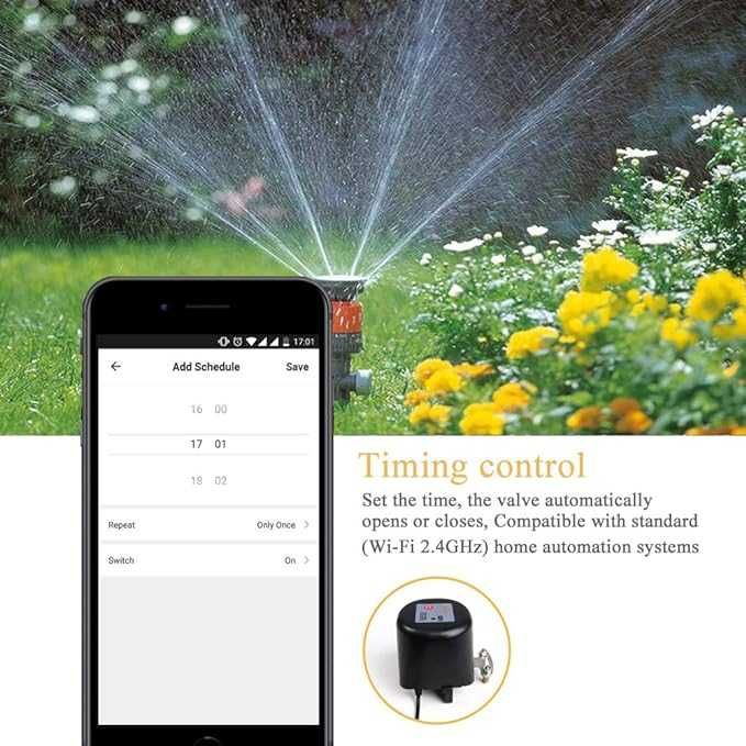Wifi розумне управління водопровідним або газовим клапаном