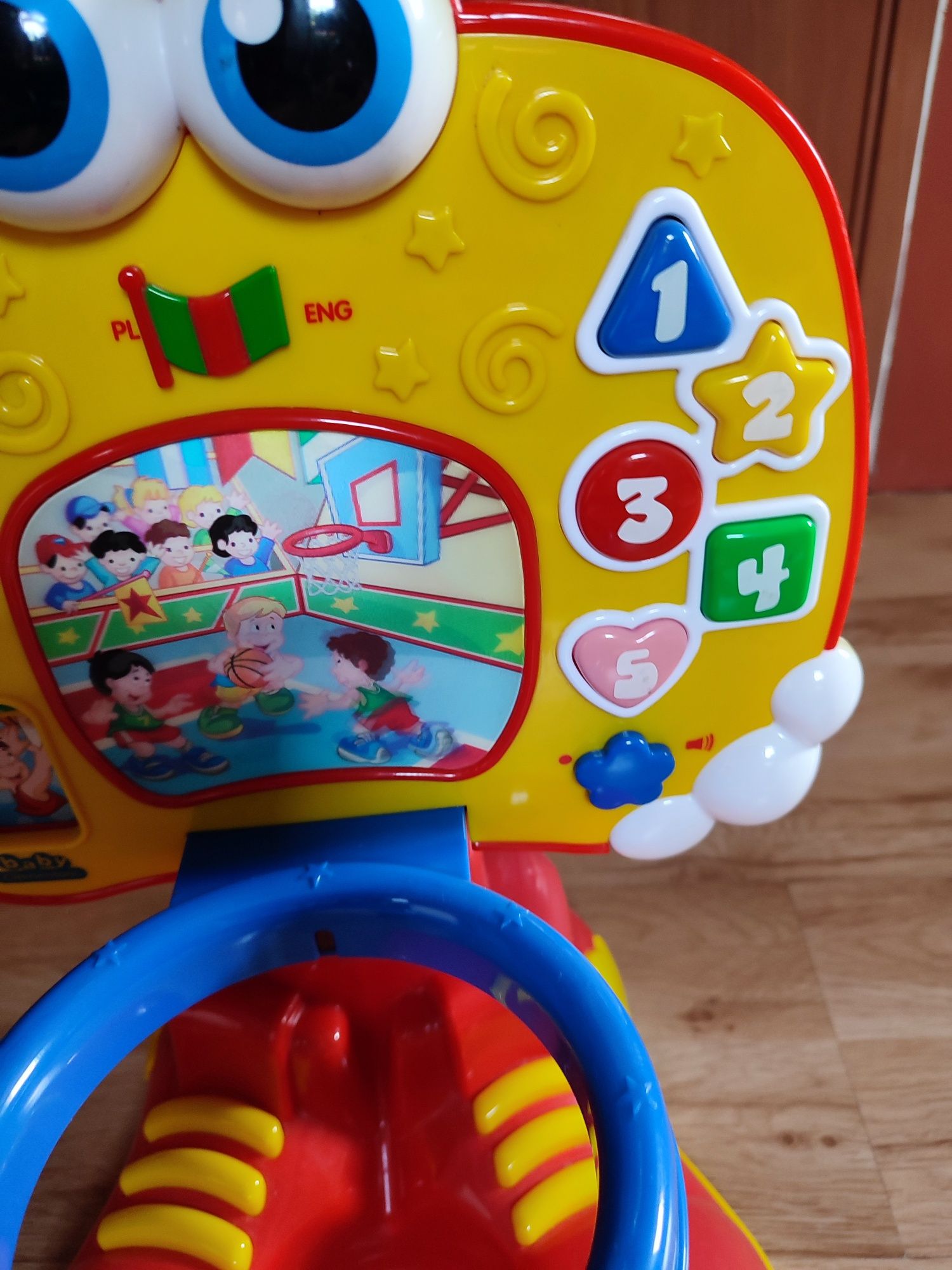 Kosz do gry koszykówka baby clementoni gra świeci