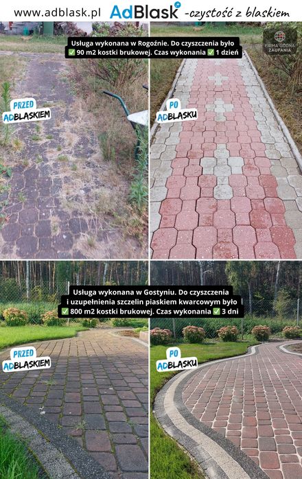 Mycie / Czyszczenie kostki brukowej