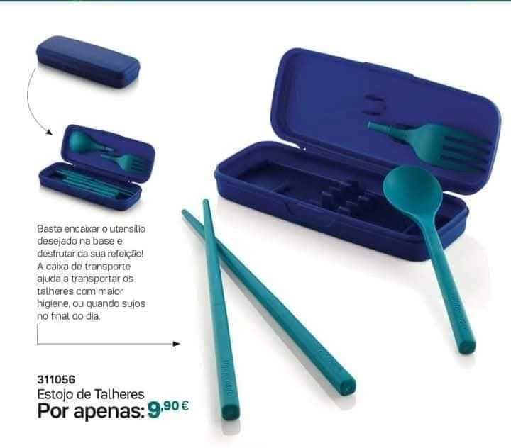 Estojo de Talheres Tupperware Novo