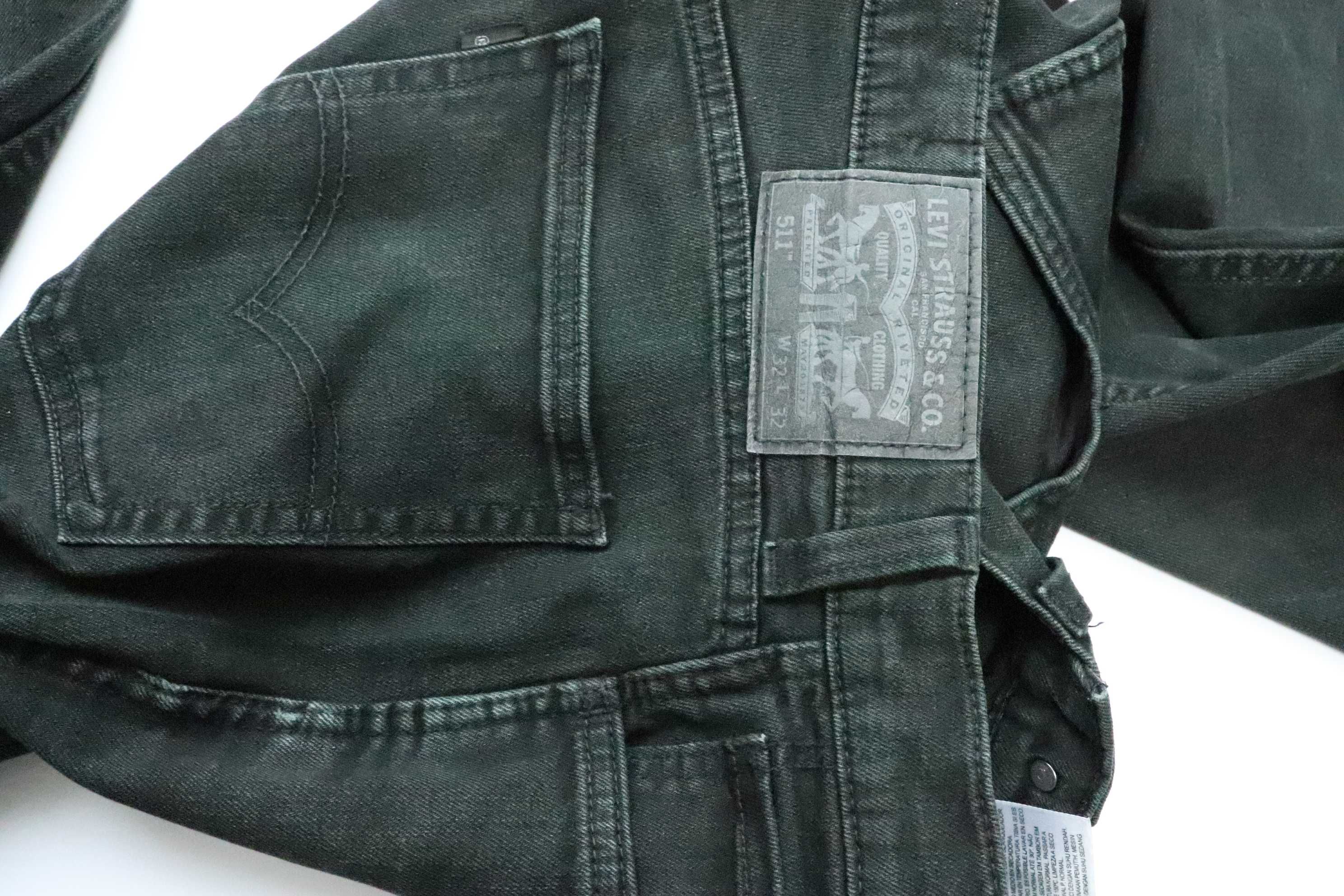 LEVIS 511 W32 L32 męskie spodnie jeansy slim fit
