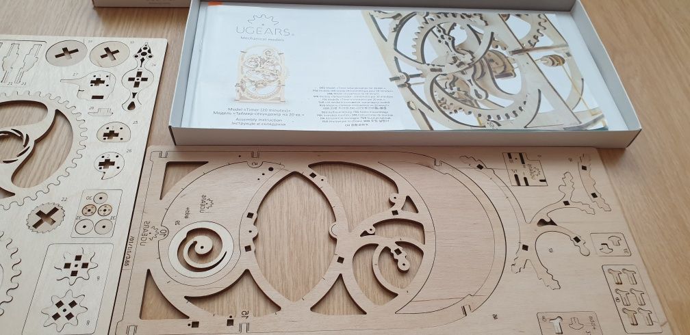 UGEARS 3D. Деревянный Механический 3D пазл «Таймер»