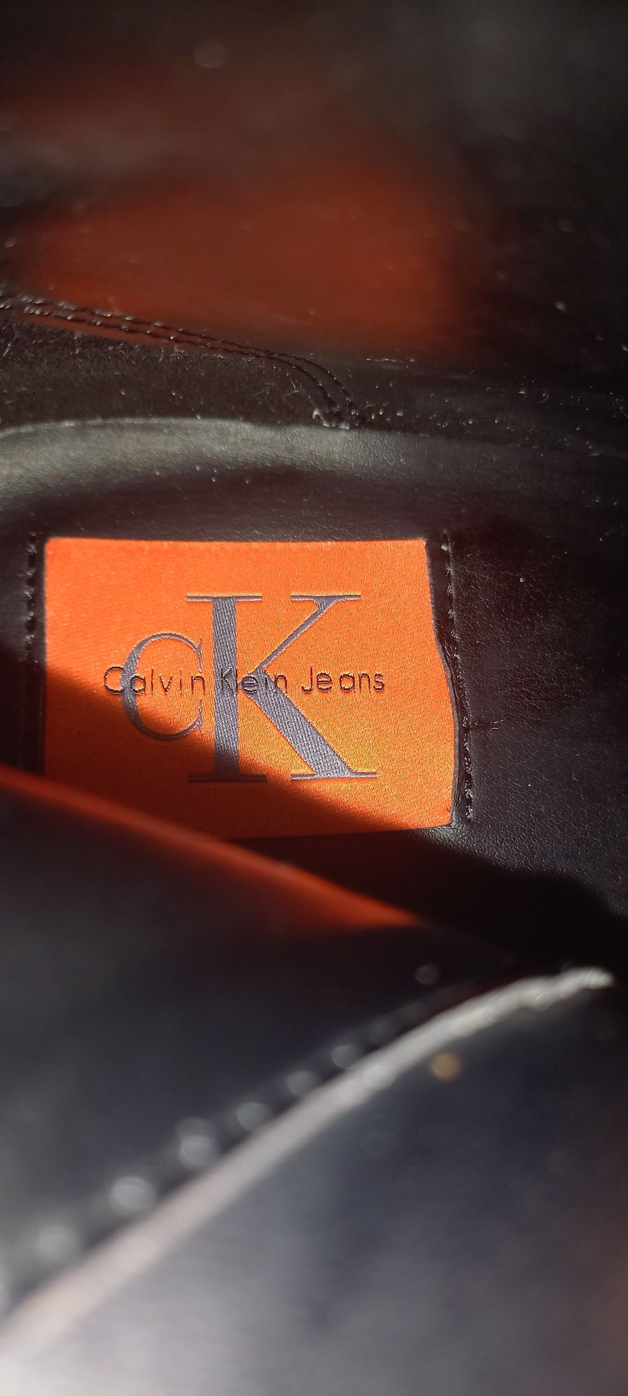 Botki na obcasie Calvin Klein
