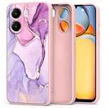 Etui Tech-Protect Mood na Xiaomi Redmi 13c / Poco C65 - różowy marmur