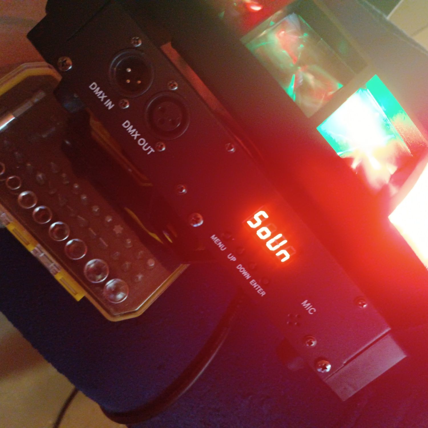Светодиодный фонарь "ПАУК", DMX, мощность 8x10 Вт.