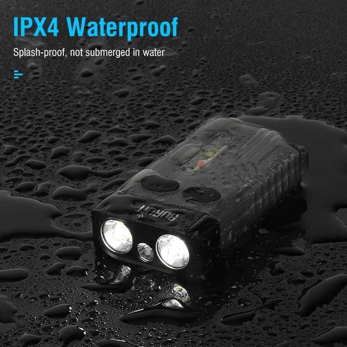 NOWA Latarka LED BORUIT V10 EDC USB-C Akumulatorowa Magnes UV 1000lm