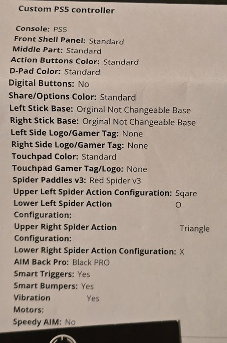 Sony PlayStation 5 kontroler custom aimcontrollers