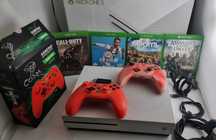 Konsola XBOX One S 1TB + gry + 2 pady - Komis Wadowice