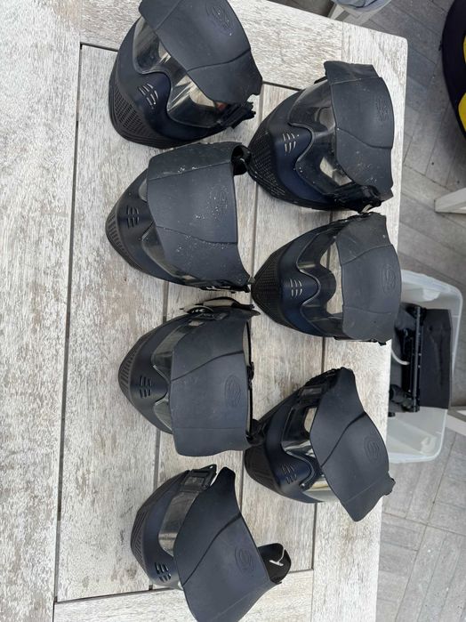 Conjunto Paintball: Tippmann 98 Custom, RAP4 T68 e Máscaras VForce
