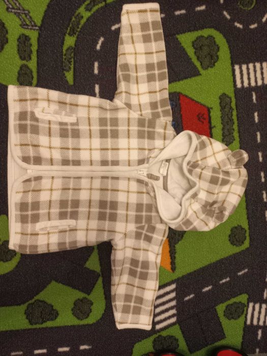 Bluza polar w kratę, h&m , 62
