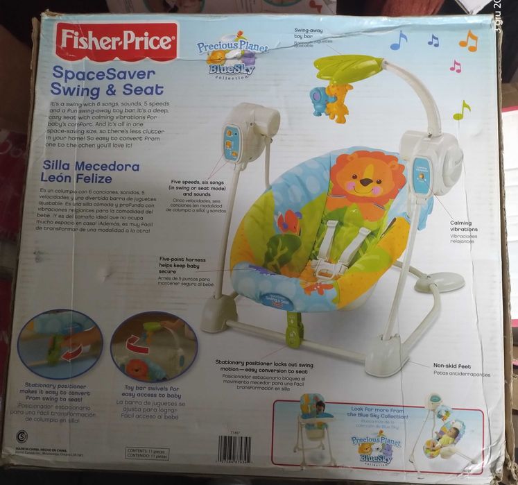 Huśtawka Fisher Price Precious Planet BlueSky T1457