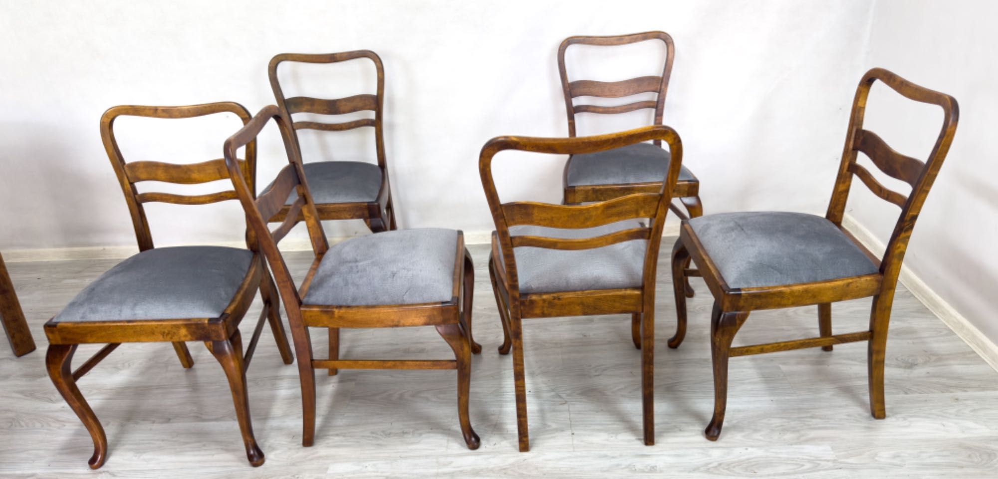 Krzesła Ludwik design - komplet 6 szt- po renowacji