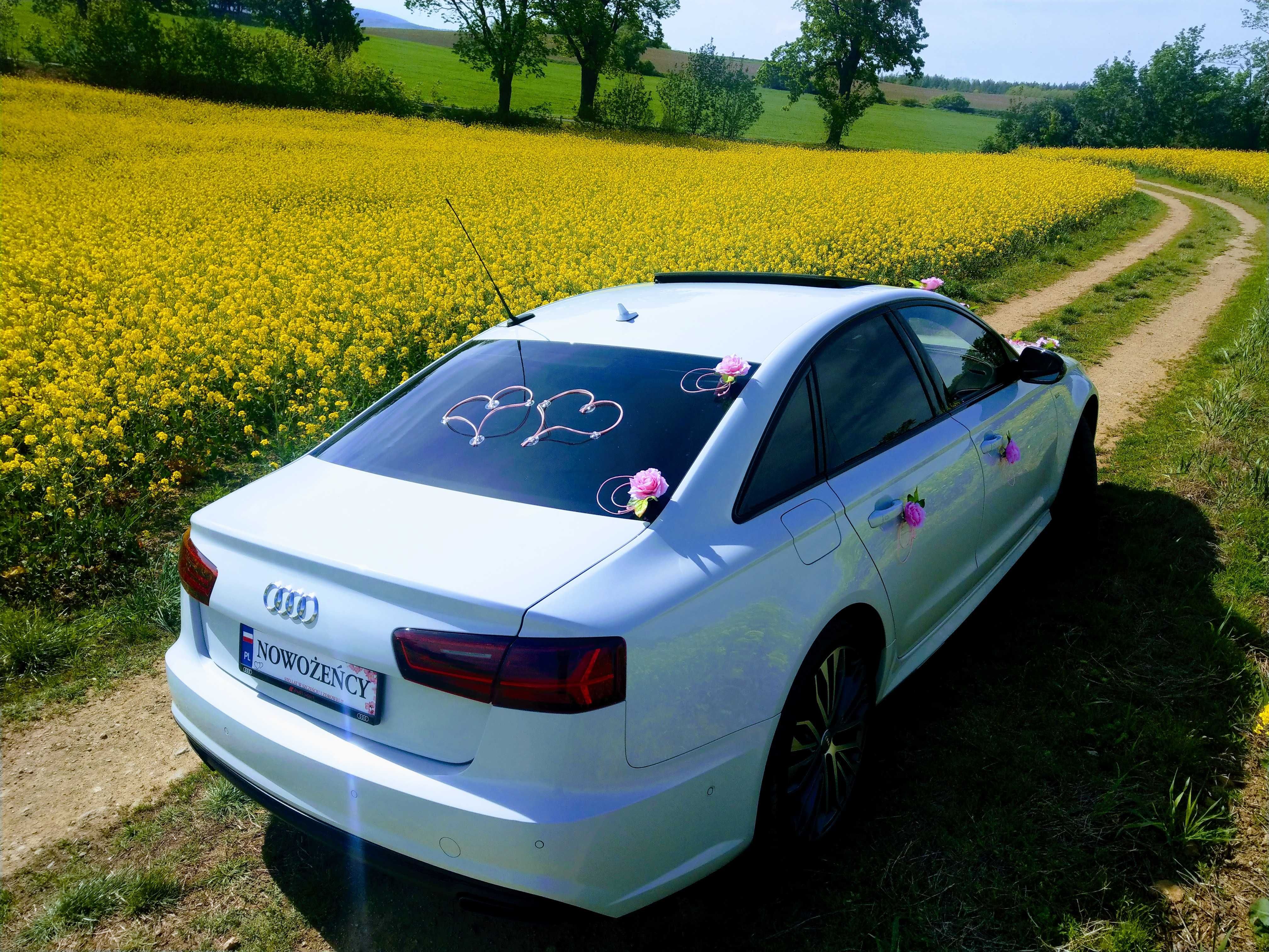 Auto Do Ślubu!!! Piękne Audi A6 Limuzyna Biała Perła!!!