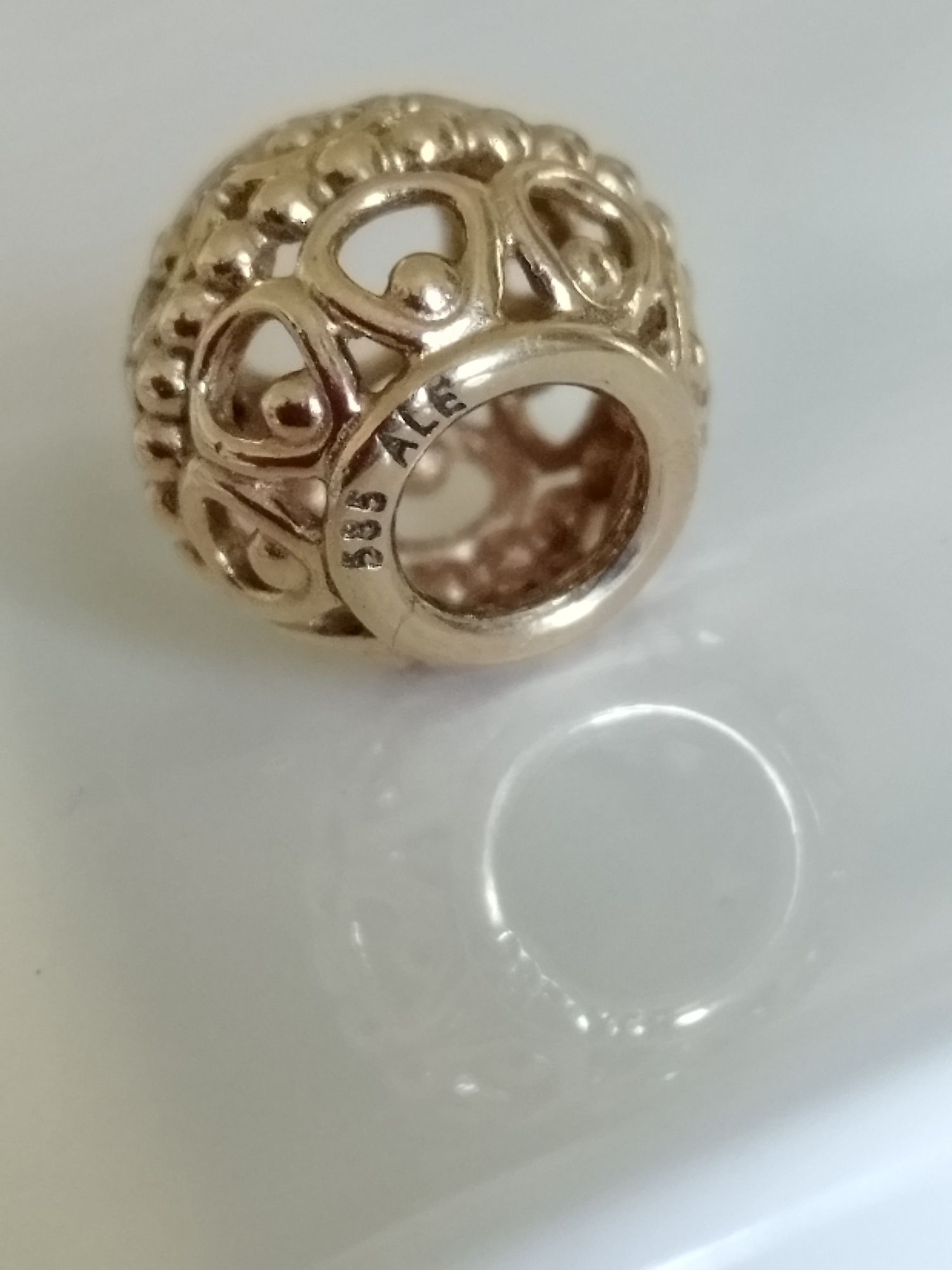 Pandora złoty 14k charms złoto 585