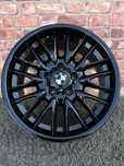 8j 8.5j oryginalne czarne felgi 18 BMW 5x120 M pakiet Styling 72 seria 1 3 E36 E46 E90 Z3 Z4 E81 E87 F20 F30 F32 ET47 ET50 Black piano