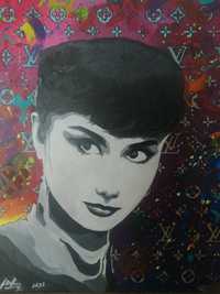 Obraz "Audrey in Multicolor"