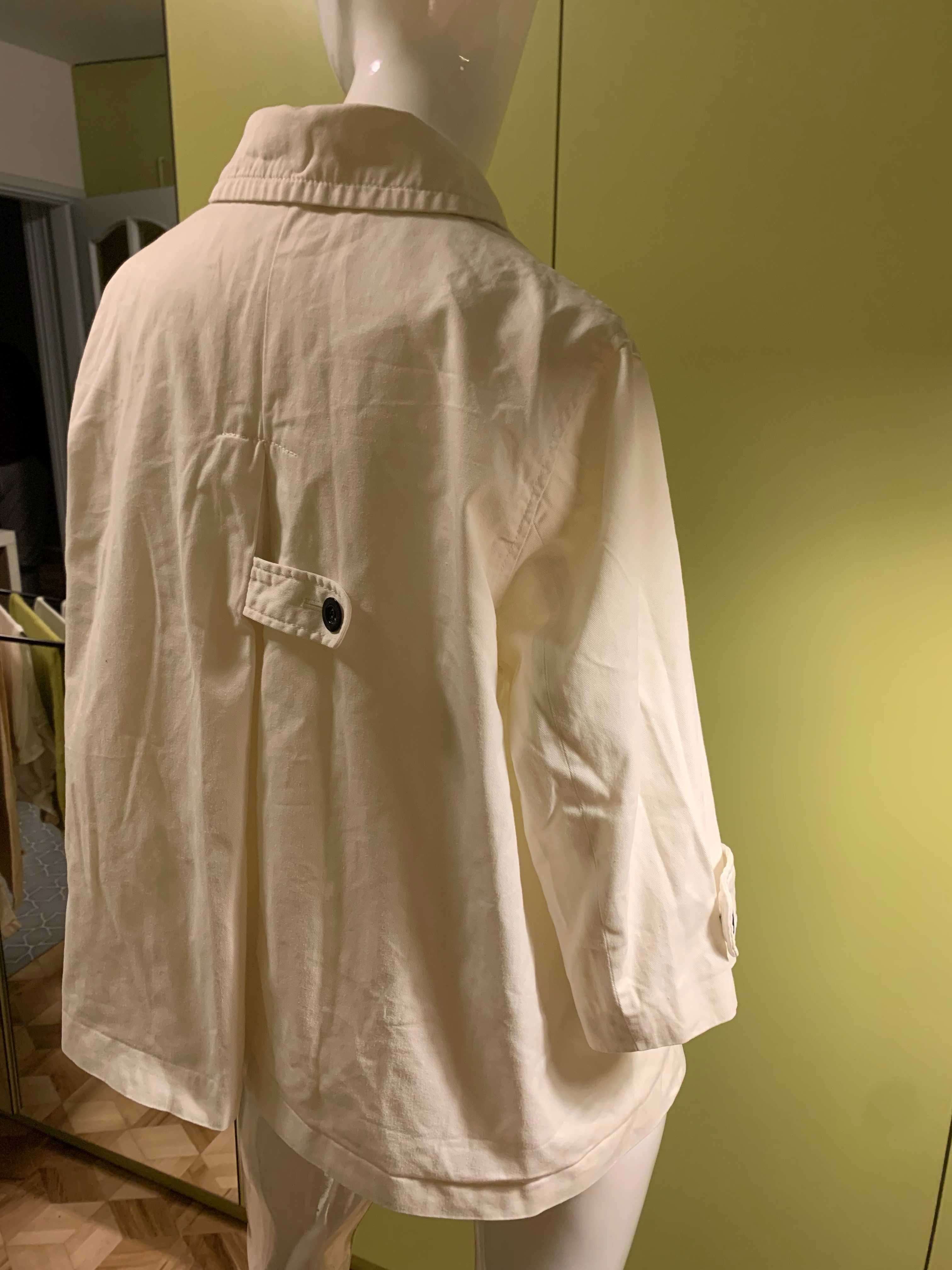Biały płaszczyk kurteczka żakiet wdzianko New Look roz XXL 44