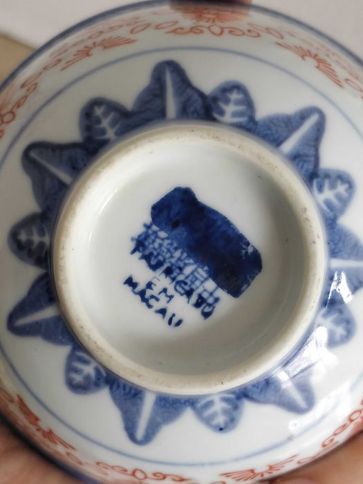 Taça Porcelana fabricada em Macau