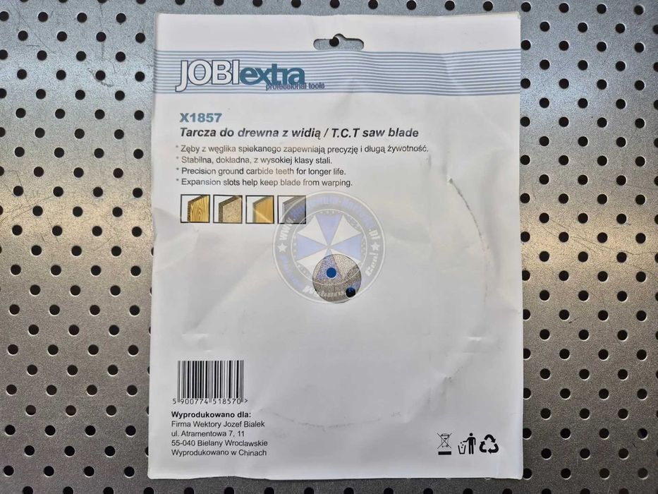 Tarcza do drewna z Widią TCT 185mm 60T tarcza do drewna 185mm 60 zębów