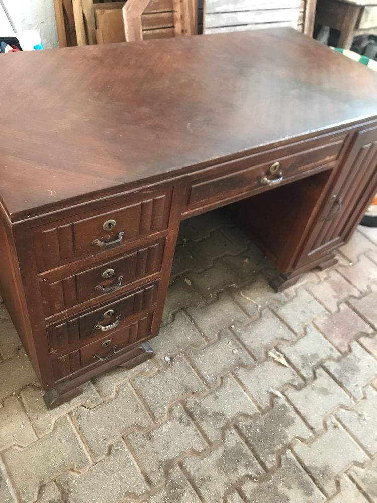 Secretaria de madeira vintage