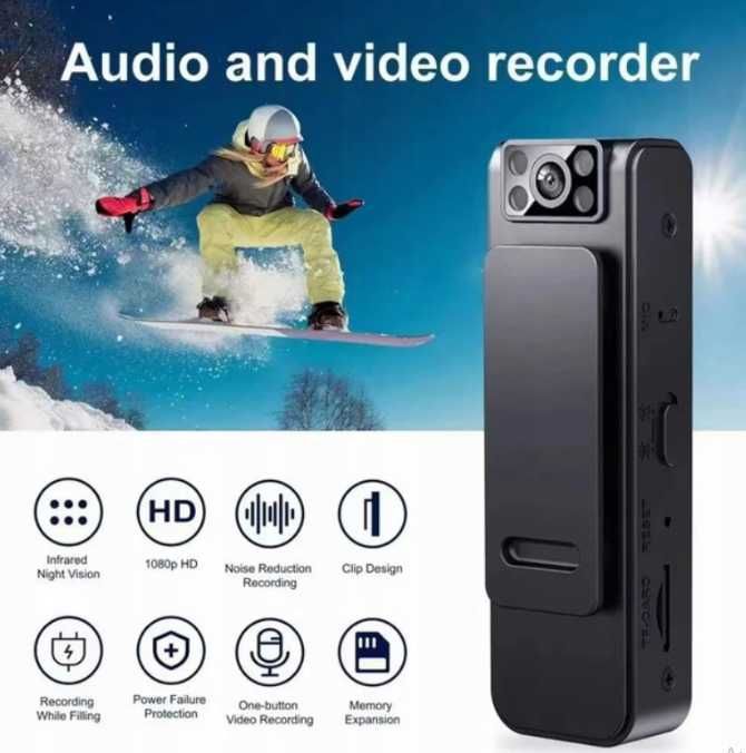 Nadzorująca Mini Kamera HD1080P z Podczerwieni i Pamięcią ttst1420