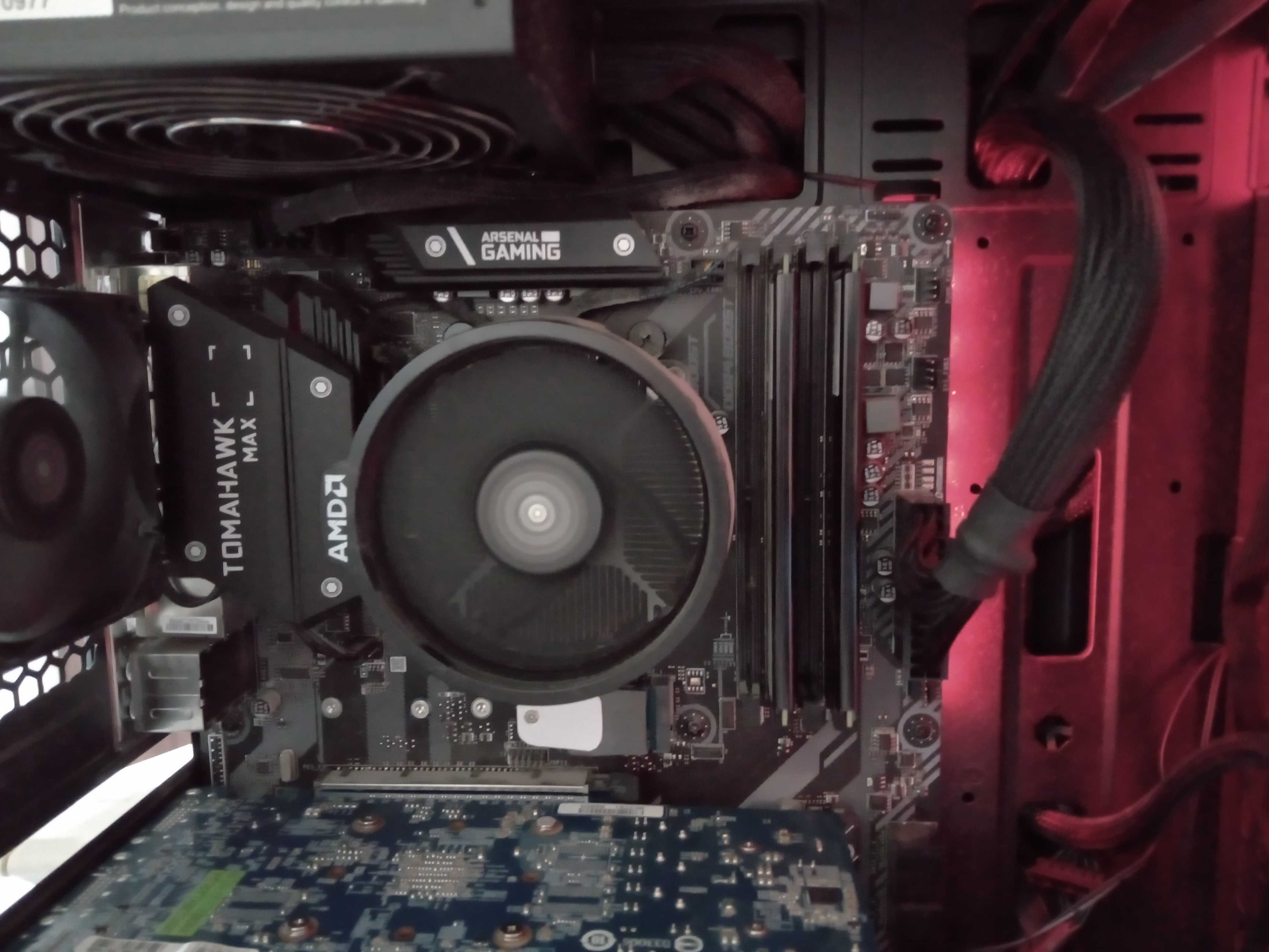 Komputer na AMD Ryzen 5 4500, RAM 16GB, NVIDIA GTX 550 Ti z monitorem