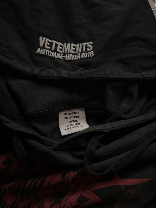 vetements худи metal tour срочно