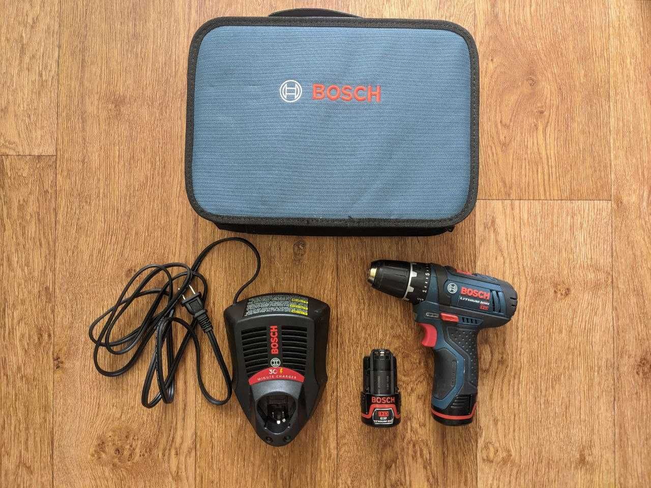 Аккумуляторный шуруповерт Bosch 12V в кейсе