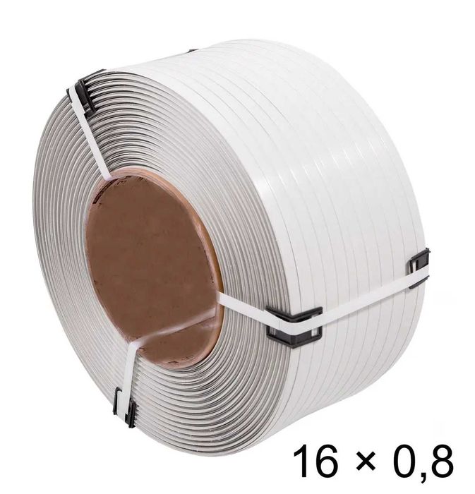 Стреппінг-стрічка (ПП страп лента, ПЕТ) для обв'язки, скоби, пряжка