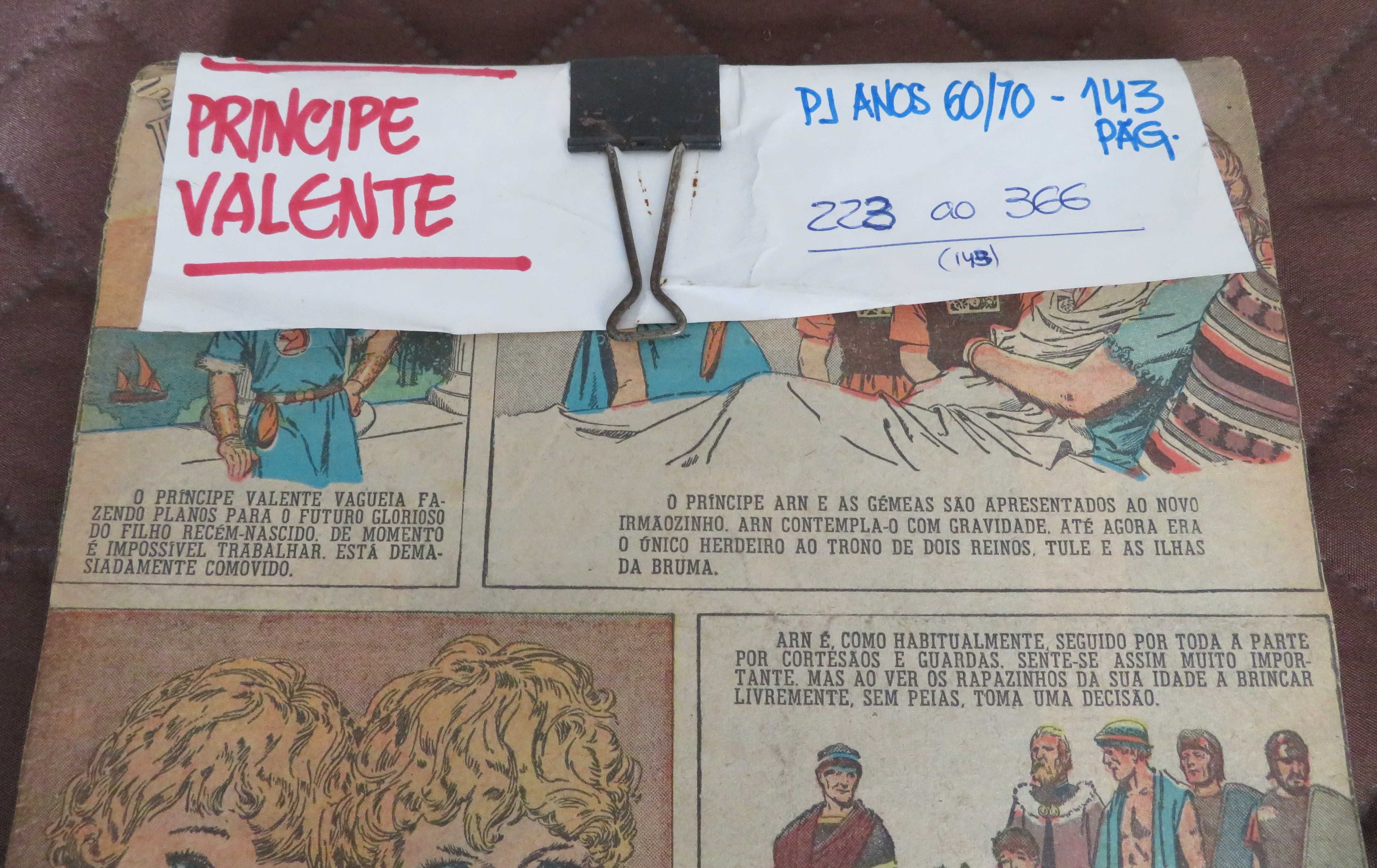BD - Principe VALENTE/Páginas do Jornal PJ (Anos 60 / 70) - com OFERTA