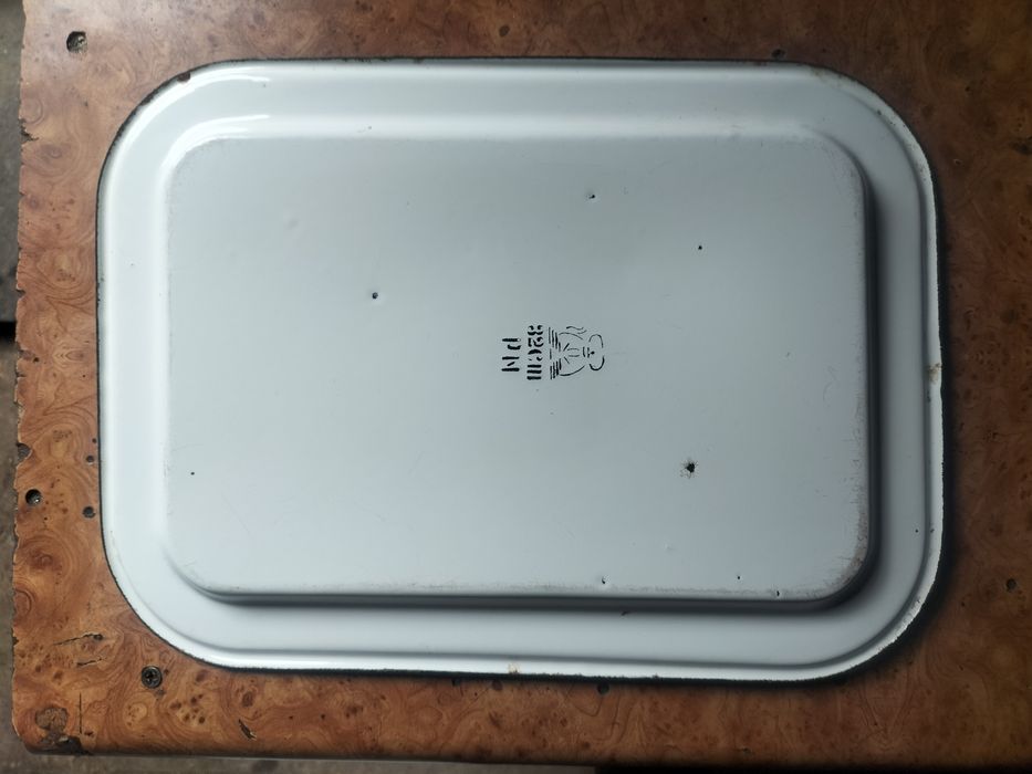 Zabytkowa taca emaliowana PRL