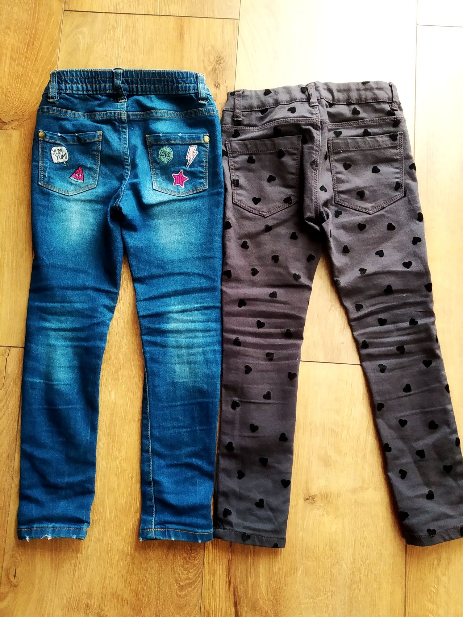 2 x spodnie jeansy 116