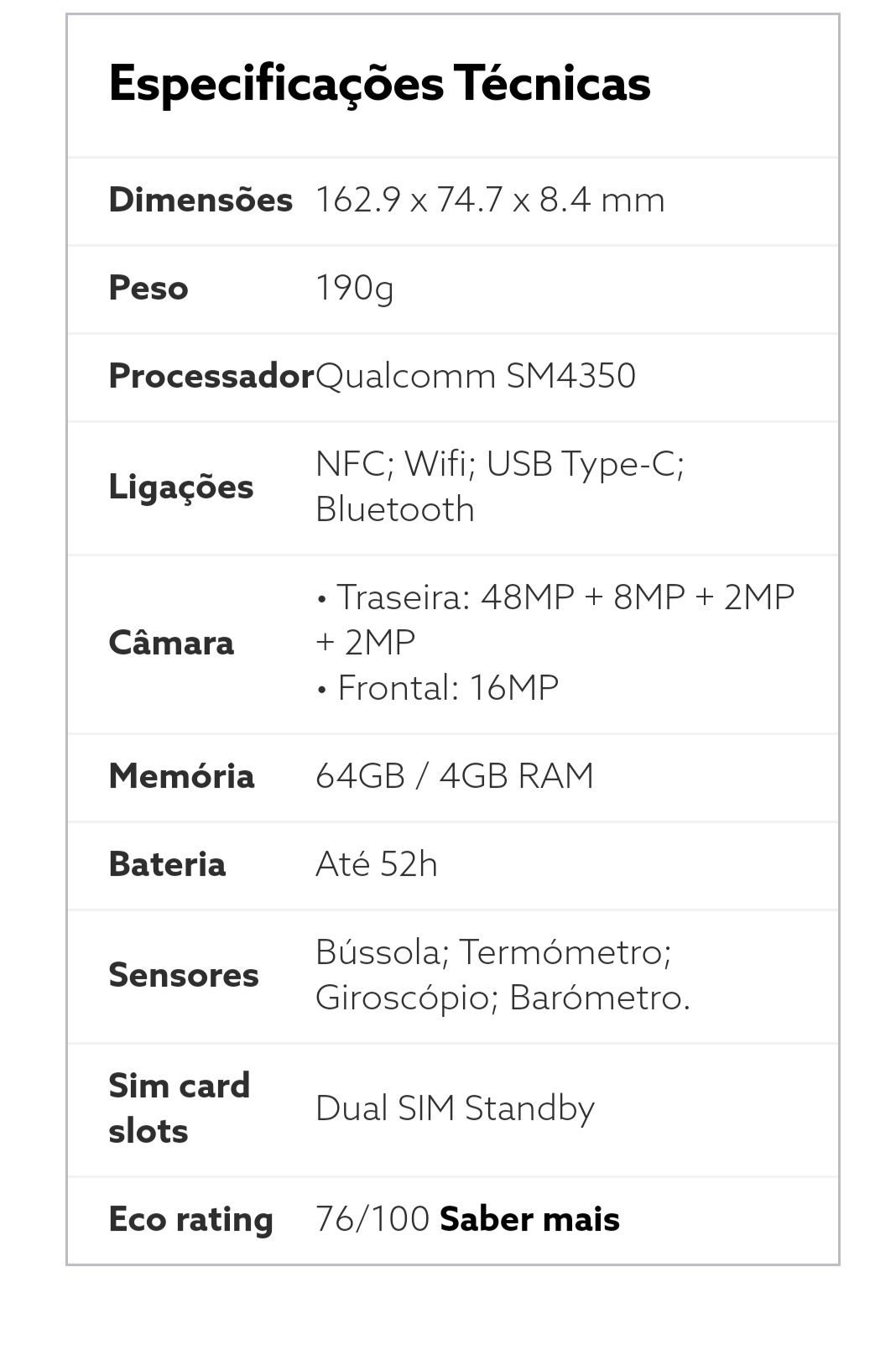 Telemóvel OPPO A54 5G