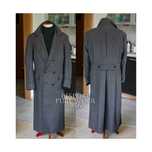 Dwurzędowy płaszcz bespoke r56 Polo Coat, 100% wełna, na miarę, pepita