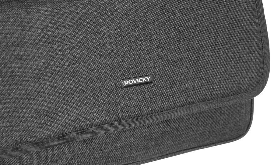 pojemna, materiałowa torba na laptopa - rovicky