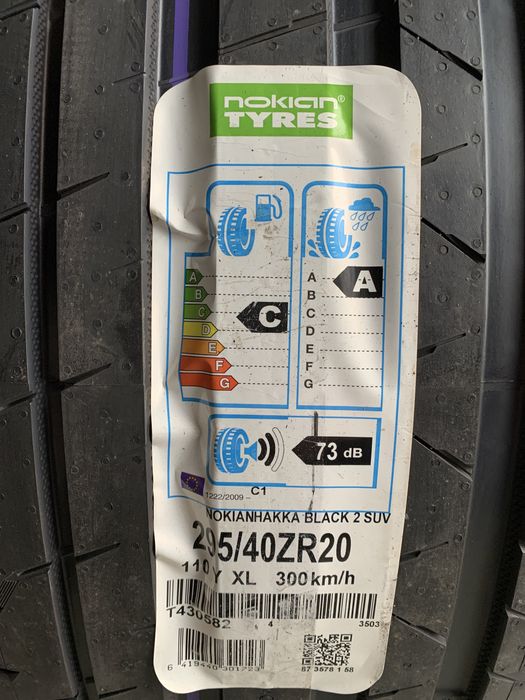 (8шт) нові 295/40R20 Nokian Hakka Black 2 SUV (110Y XL) літні шини
