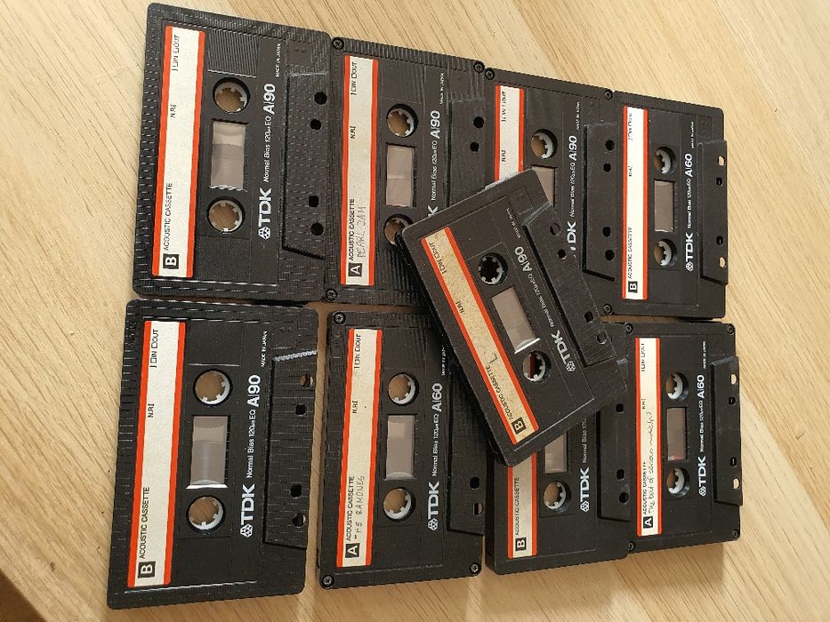 Kasety magnetofonowe TDK.