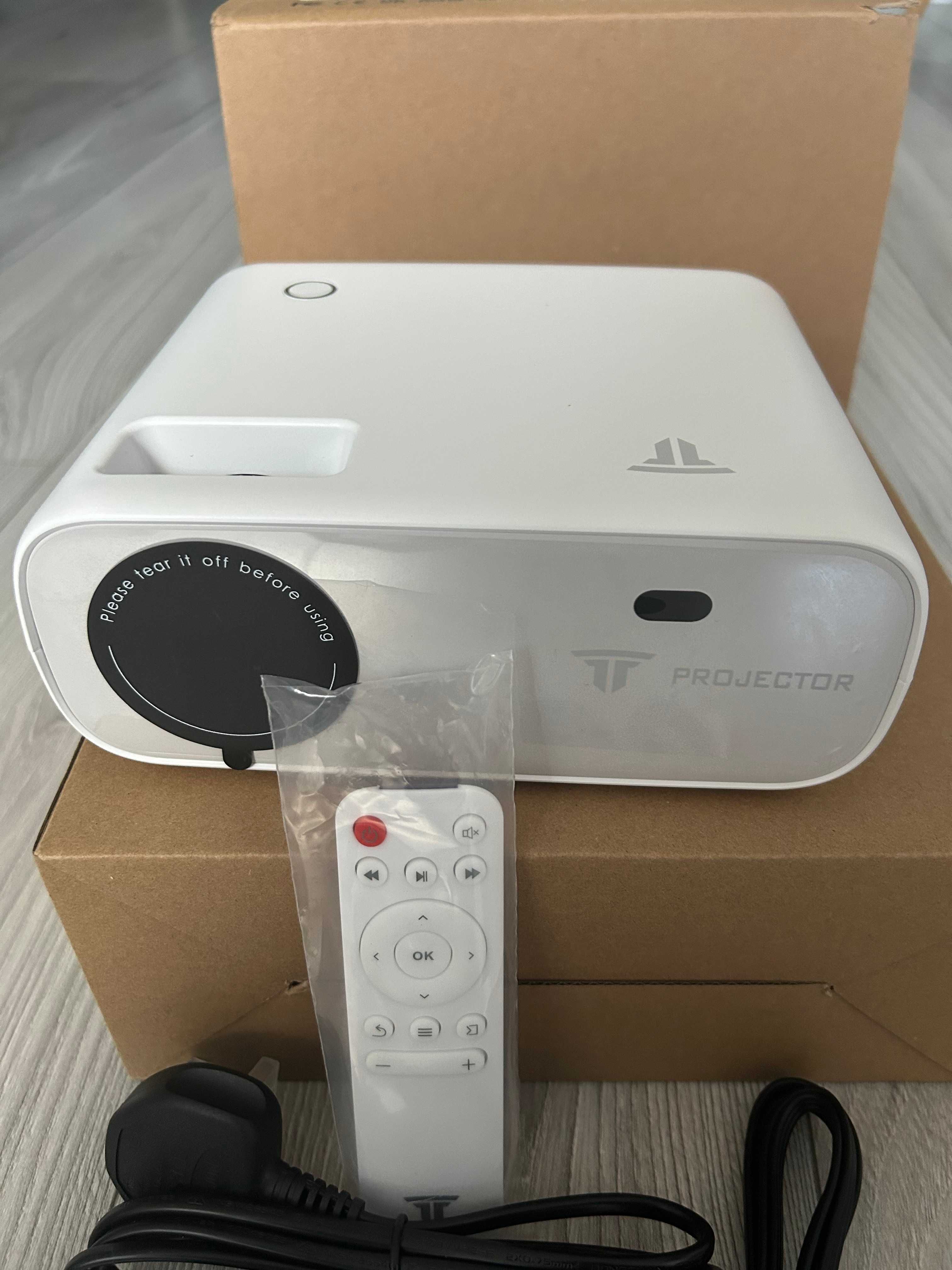 Projektor z WiFi i Bluetooth, Full HD 1080pB z głośn. iOS/AndroID/LAPT