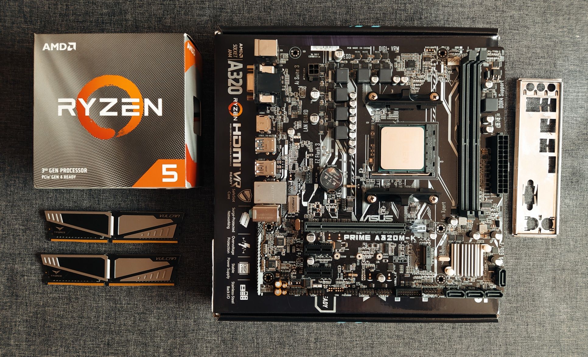 Ryzen 5 3600+16Gb +A320 ASUS Gaming DDR4 s-AM4