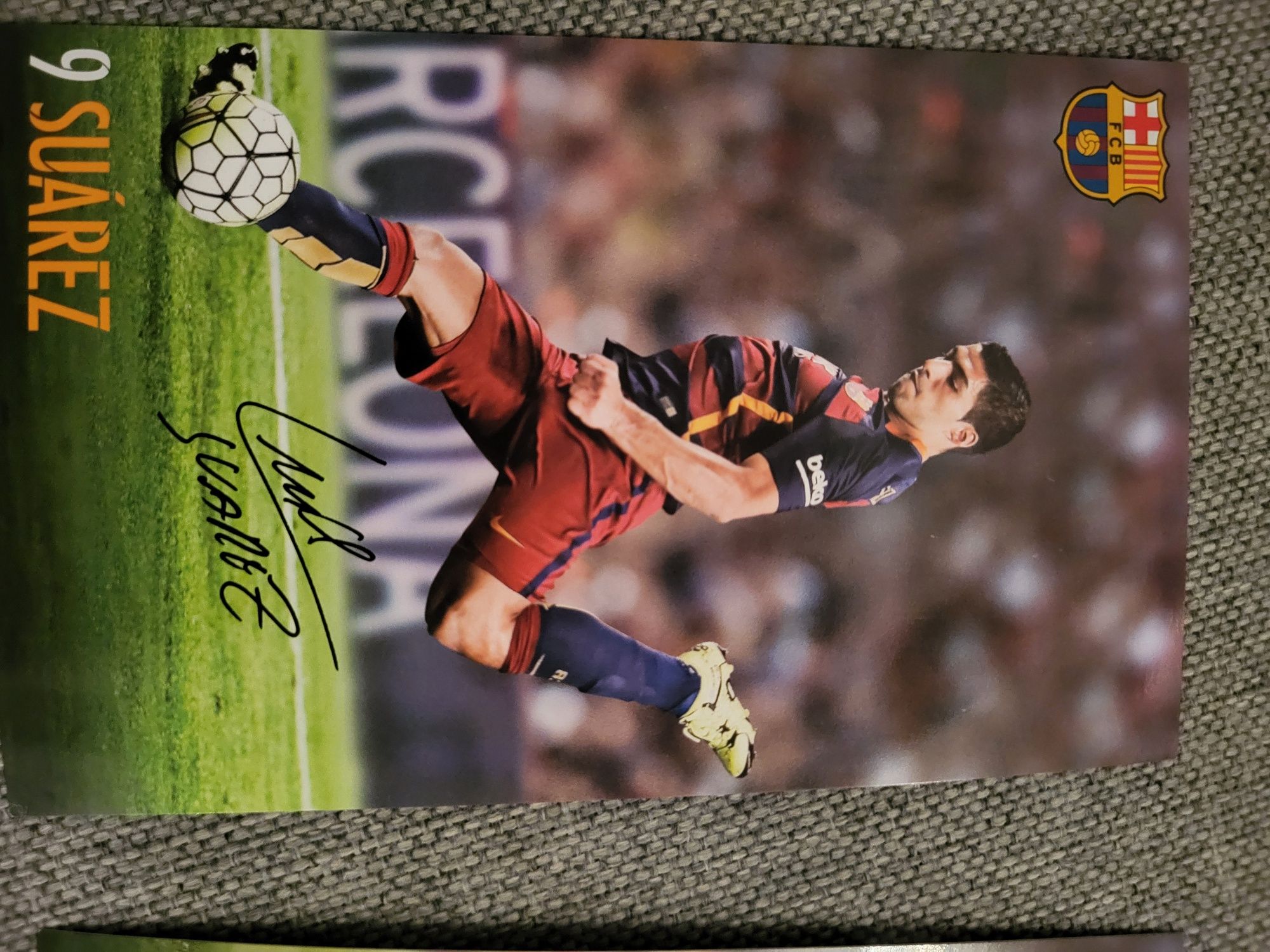 Autografy Messi, Neymar, Suarez, Iniesta, Alves